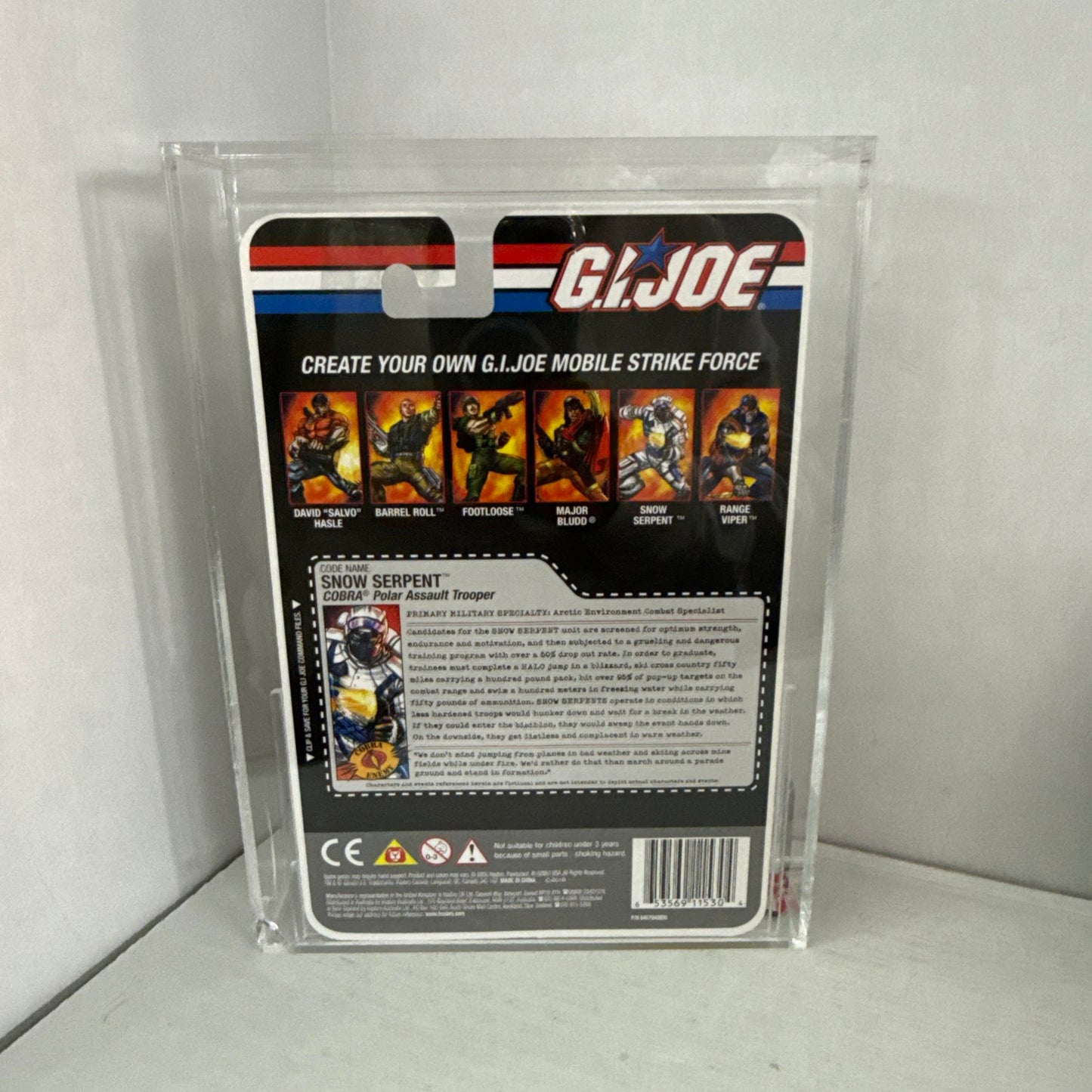 2005 GI Joe Snow Serpent DTC Series 2 AFA 90