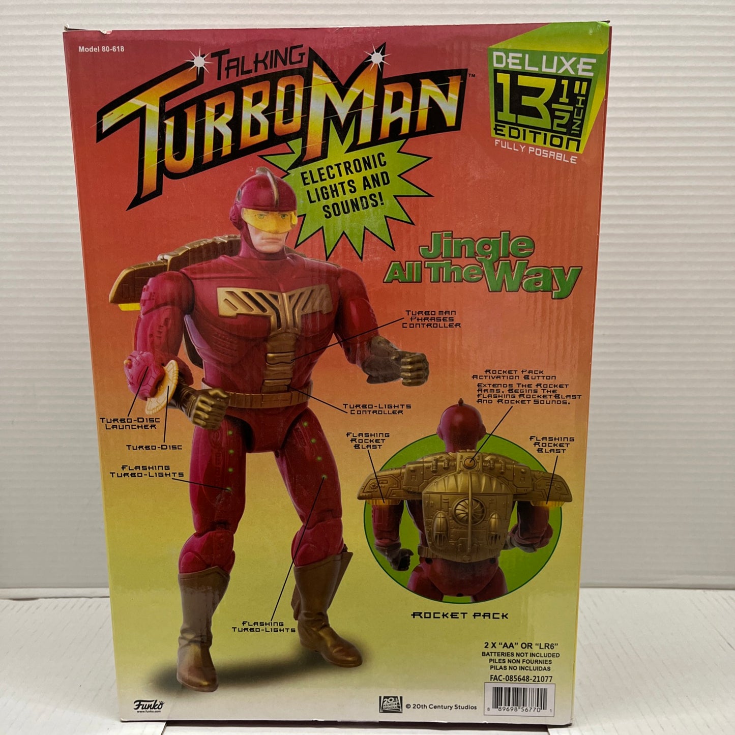 Funko Turbo Man Talking Action Figure Jingle All The Way Walmart Exclusive 13"