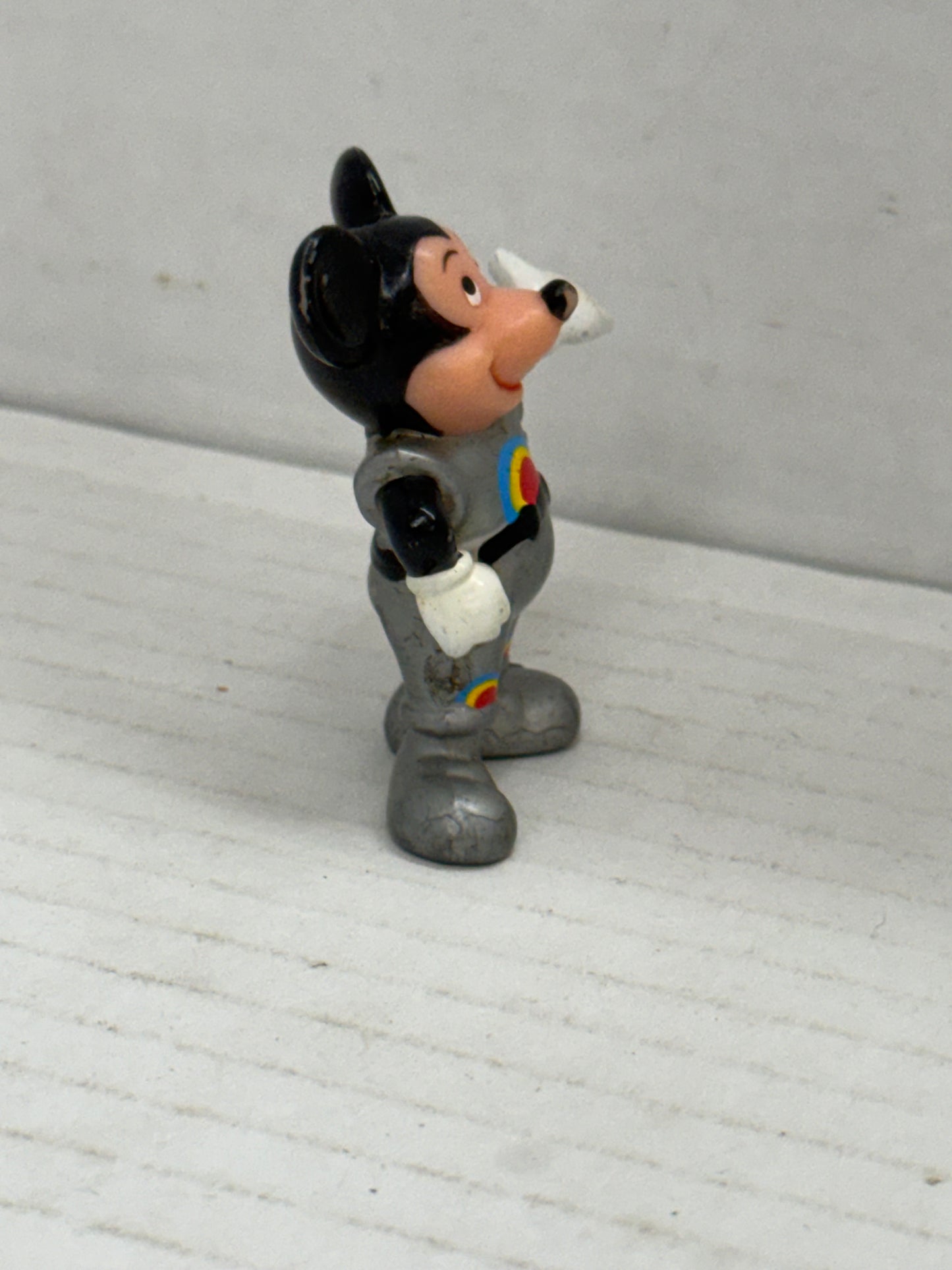 Vintage Disney Epcot Mission, Space Captain EO Mickey Mouse PVC Figure 2”