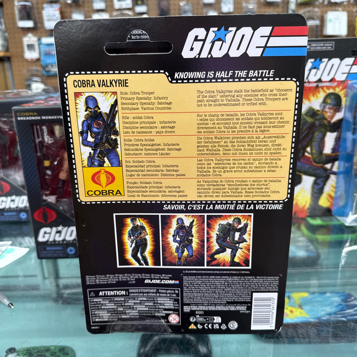 GI Joe Classified Series Retro Cardback 6" Cobra Valkyrie 261001