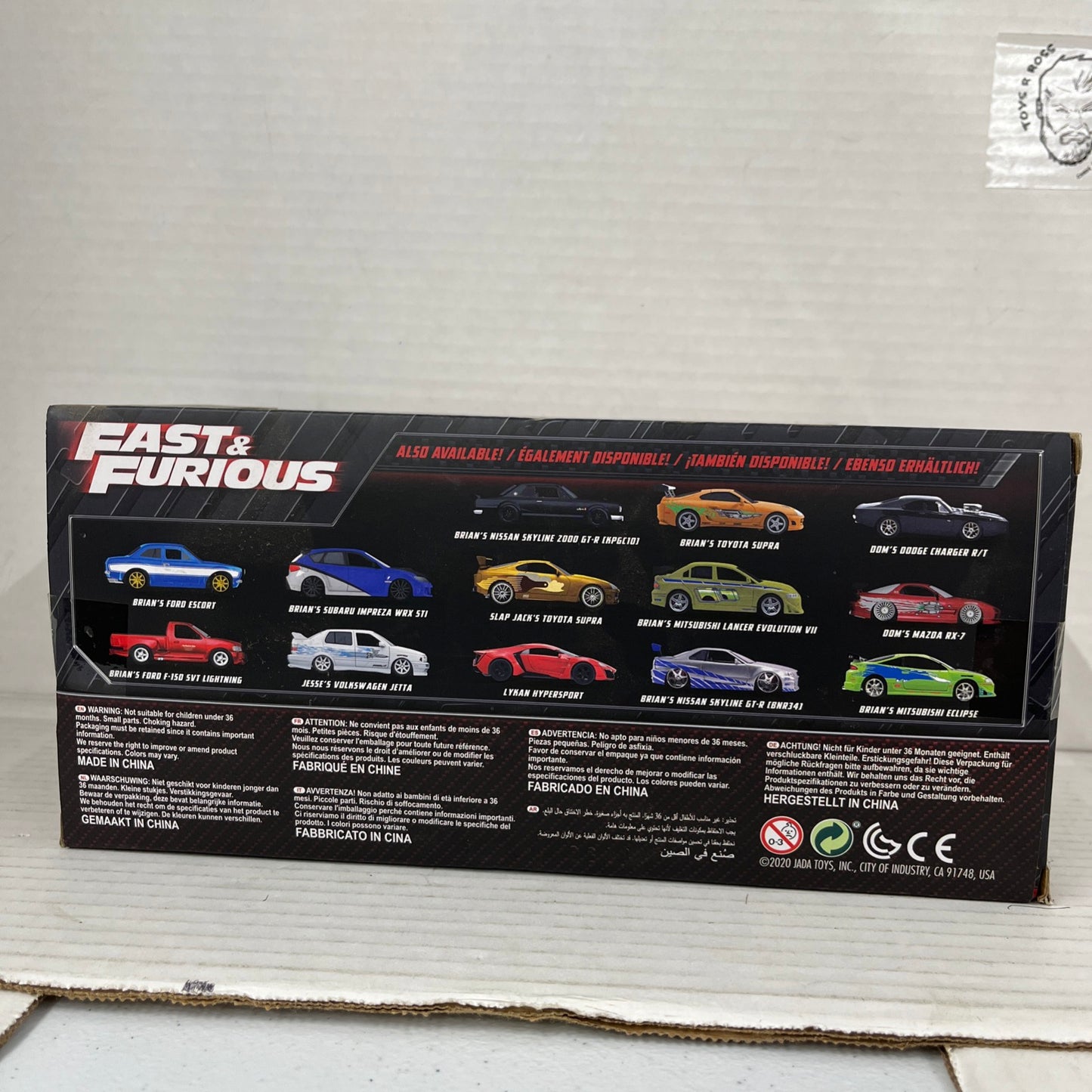 Jada Toys Fast & Furious Brian's 1995 Toyota Supra 1:24 Orange