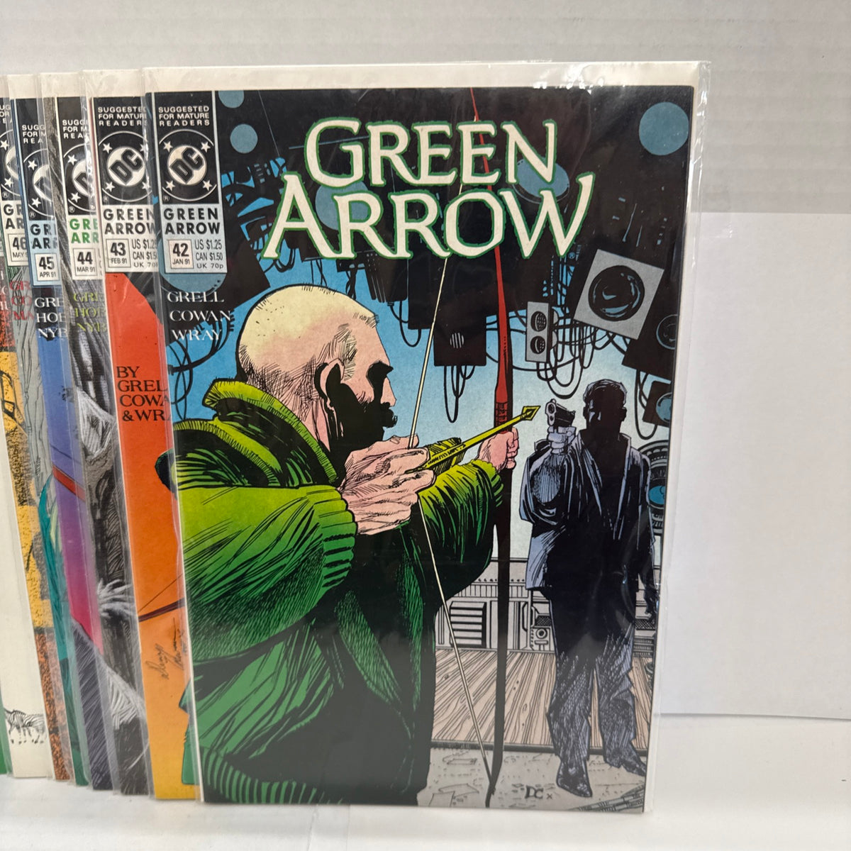 GREEN ARROW #43-55  (1991) DC COMICS RUN LOT OF 14. Grell Cowan Wray