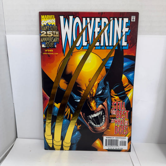 Wolverine #145 Marvel 1999 Gold Foil Variant 25th Anniversary Issue