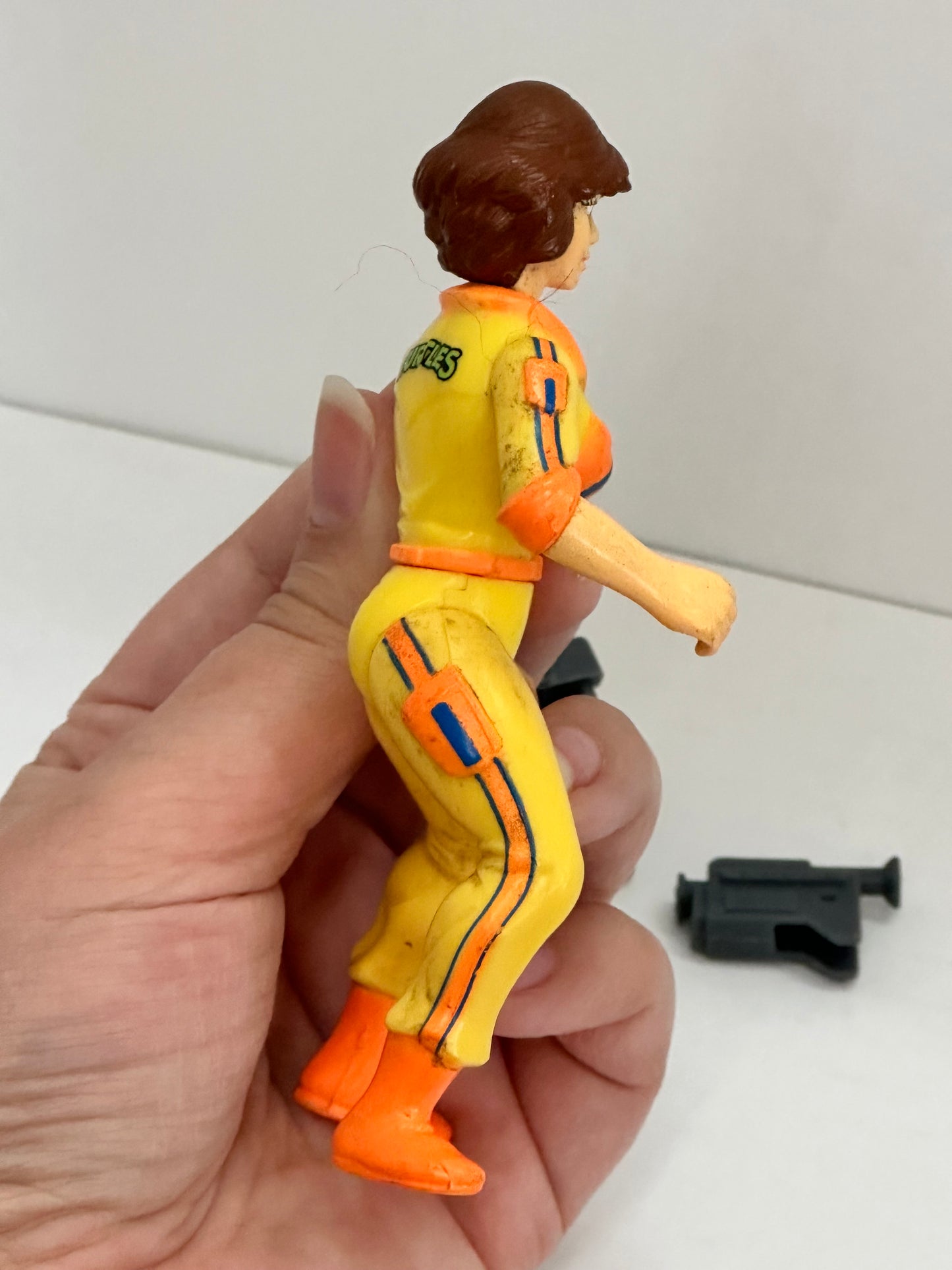1988 Playmates Teenage Mutant Ninja Turtles April O'Neil Figure Near Complete #3