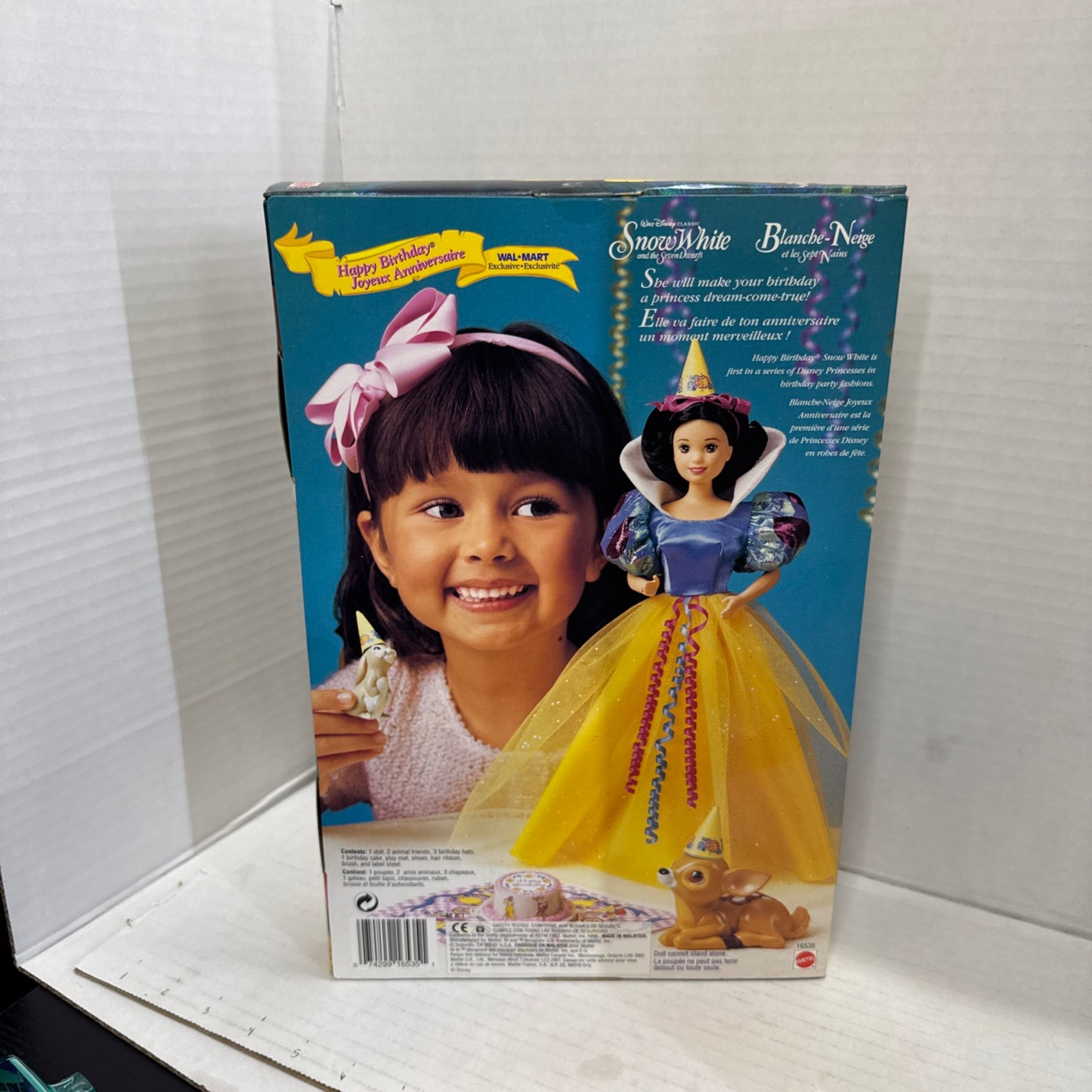 Snow White Happy Birthday Doll 1996 Mattel #16535 NIB