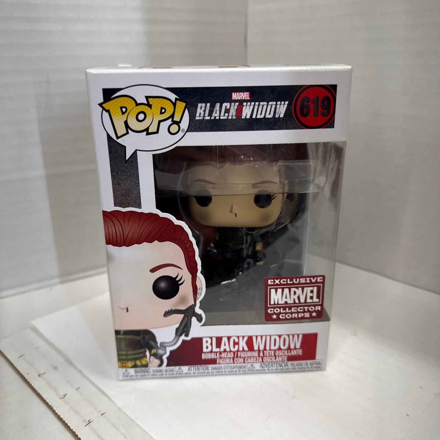 Funko Pop! Black Widow #619 Marvel Collector Corps Vinyl Figure