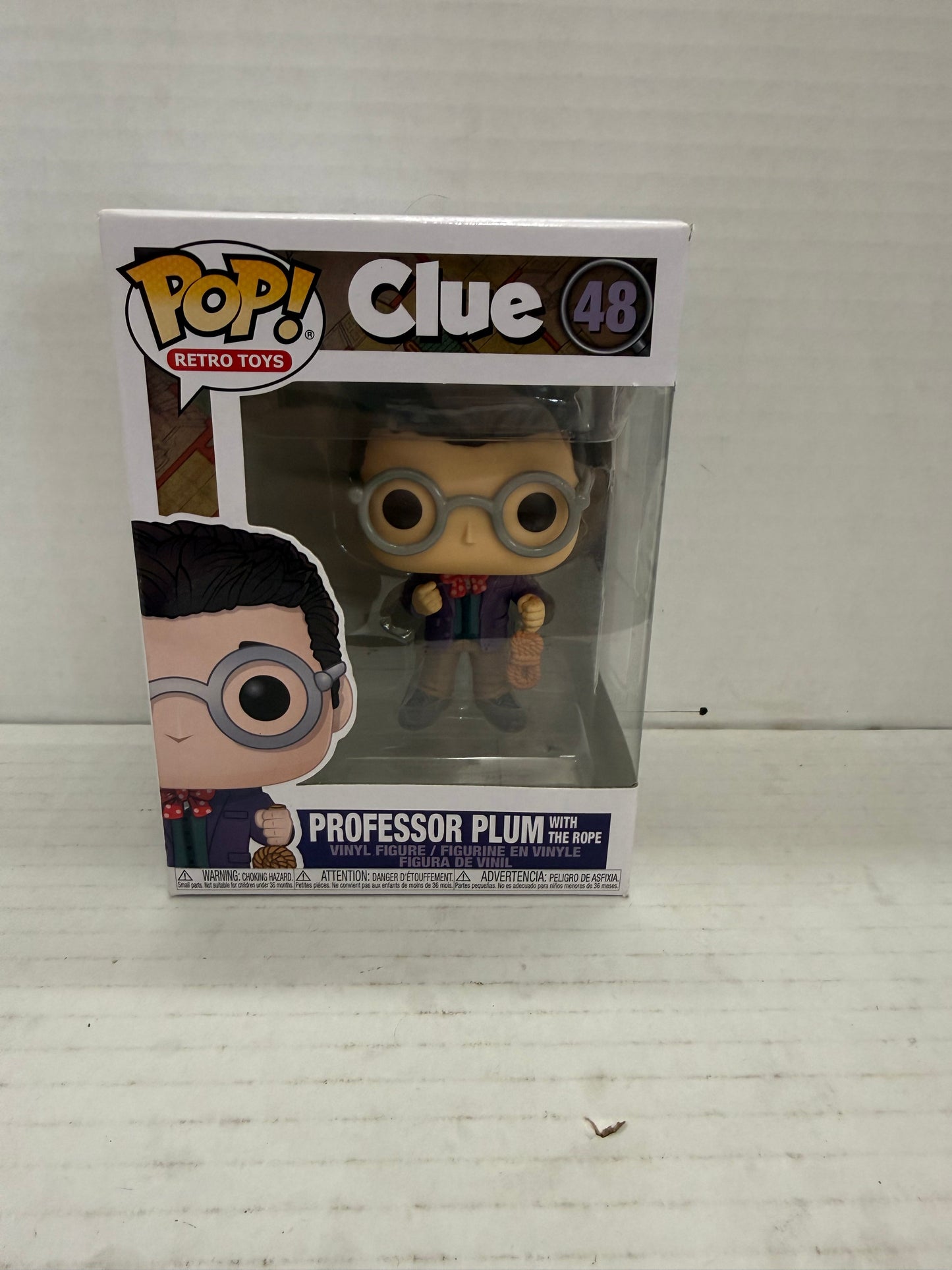 Funko Pop! Retro Toys Clue Professor Plum w/ Rope #48 Vinyl Figure
