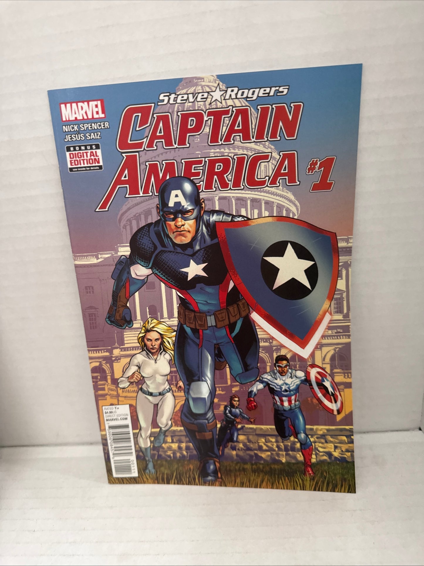 Captain America Steve Rogers #1 - 2nd print-a 2016 Marvel Comics W101-196