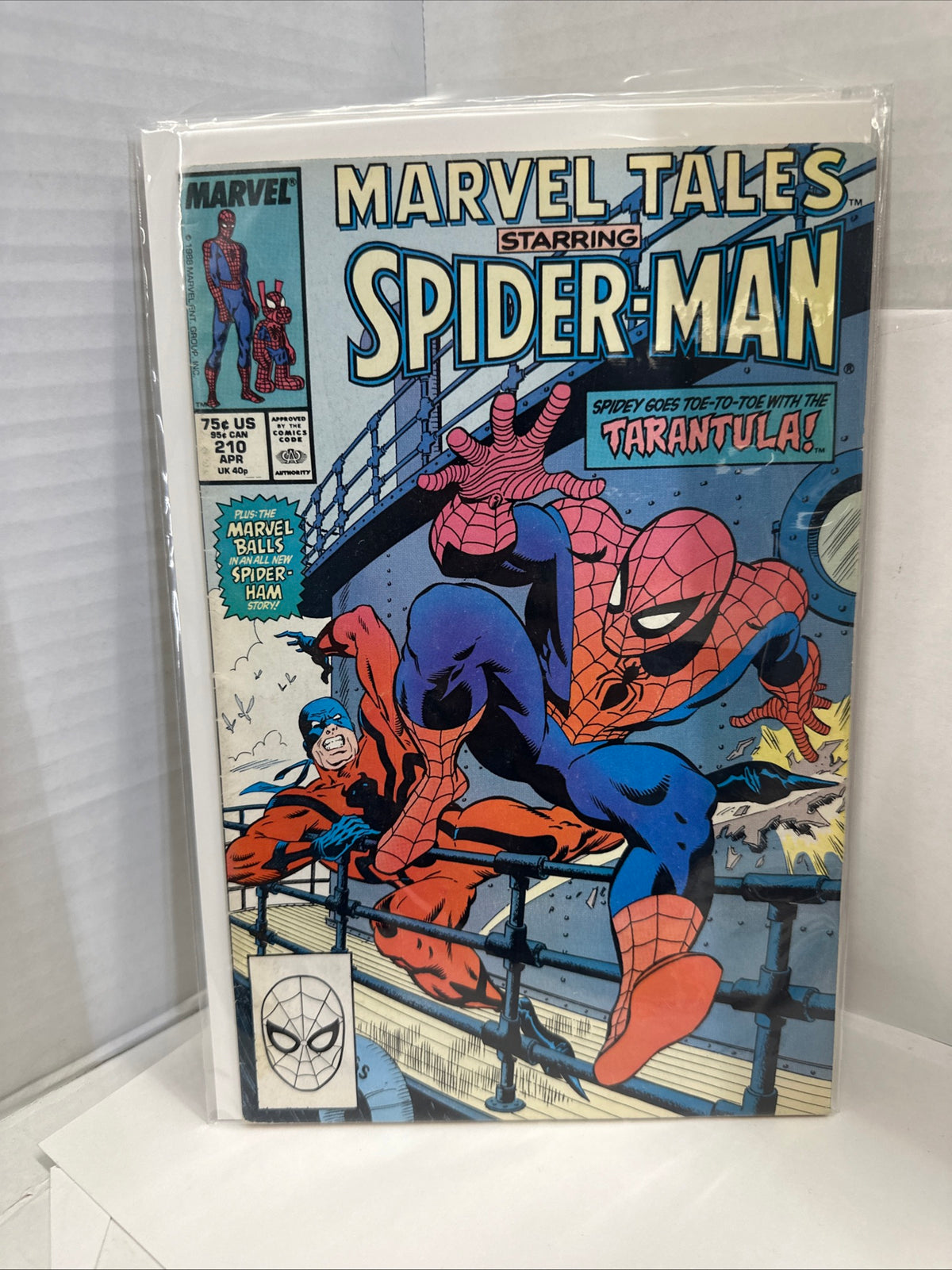 MARVEL TALES #210 Spider-man, Tarantula, Ross Andru, Gerry Conway 1988