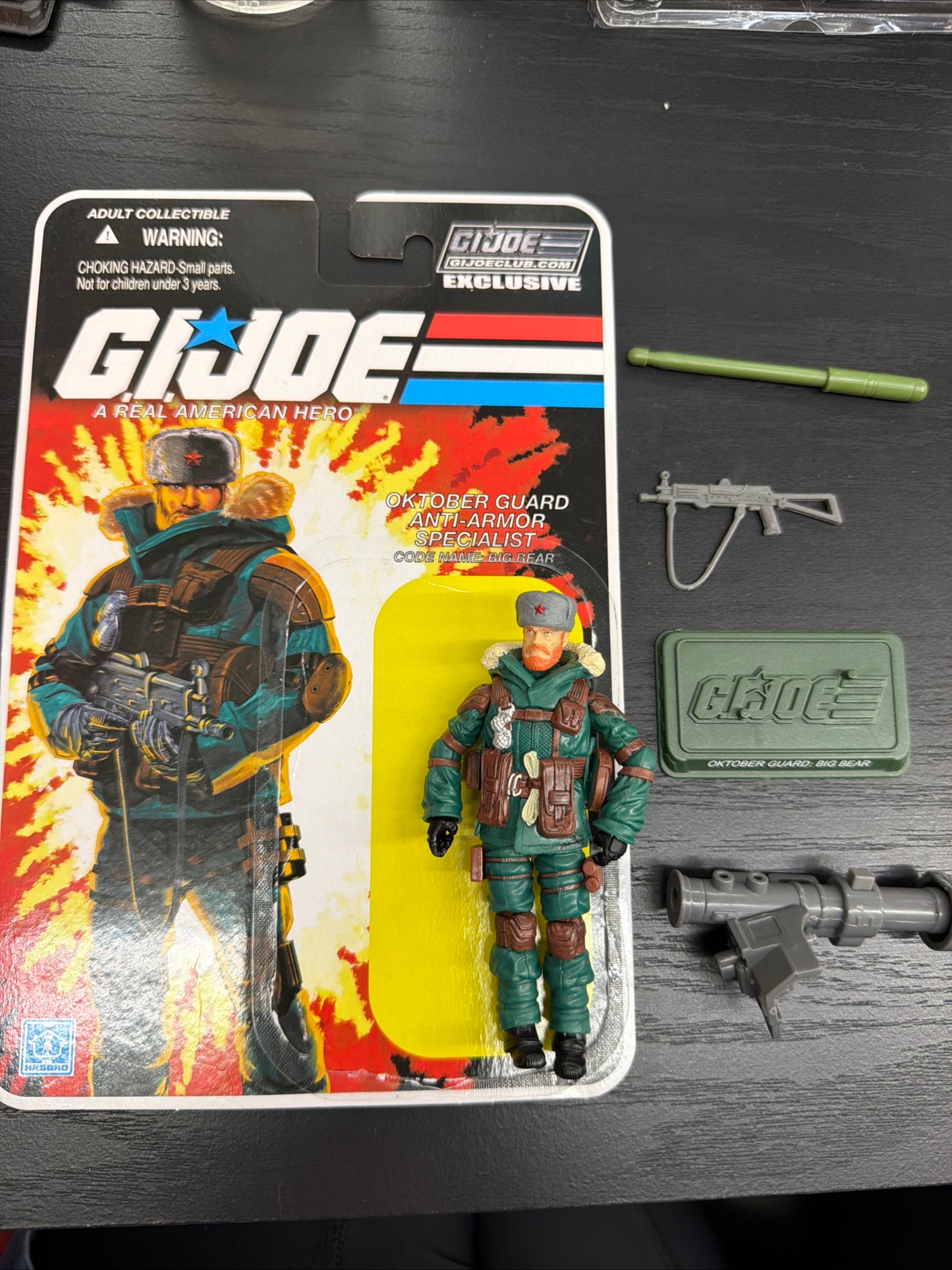 GI JOE Cobra Big Bear Oktober Guard Club FSS 2014 Exclusive MISSING 1 GUN