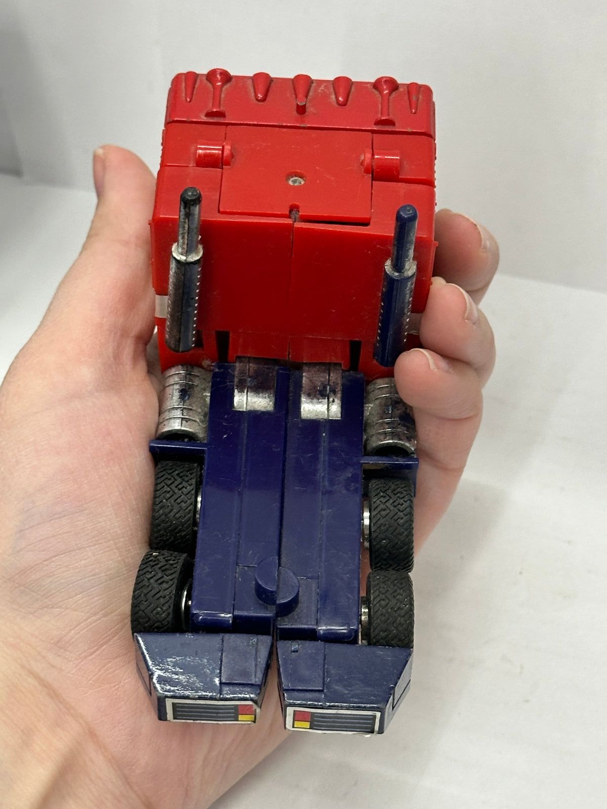 Vintage 1984 G1 Transformers Optimus Prime Cab & Trailer Set - Original 1980 #3