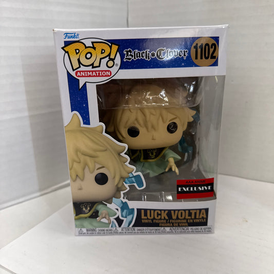 Funko Pop! Vinyl: Black Clover Luck Voltia Limited Glow Chase AAA Anime #1102