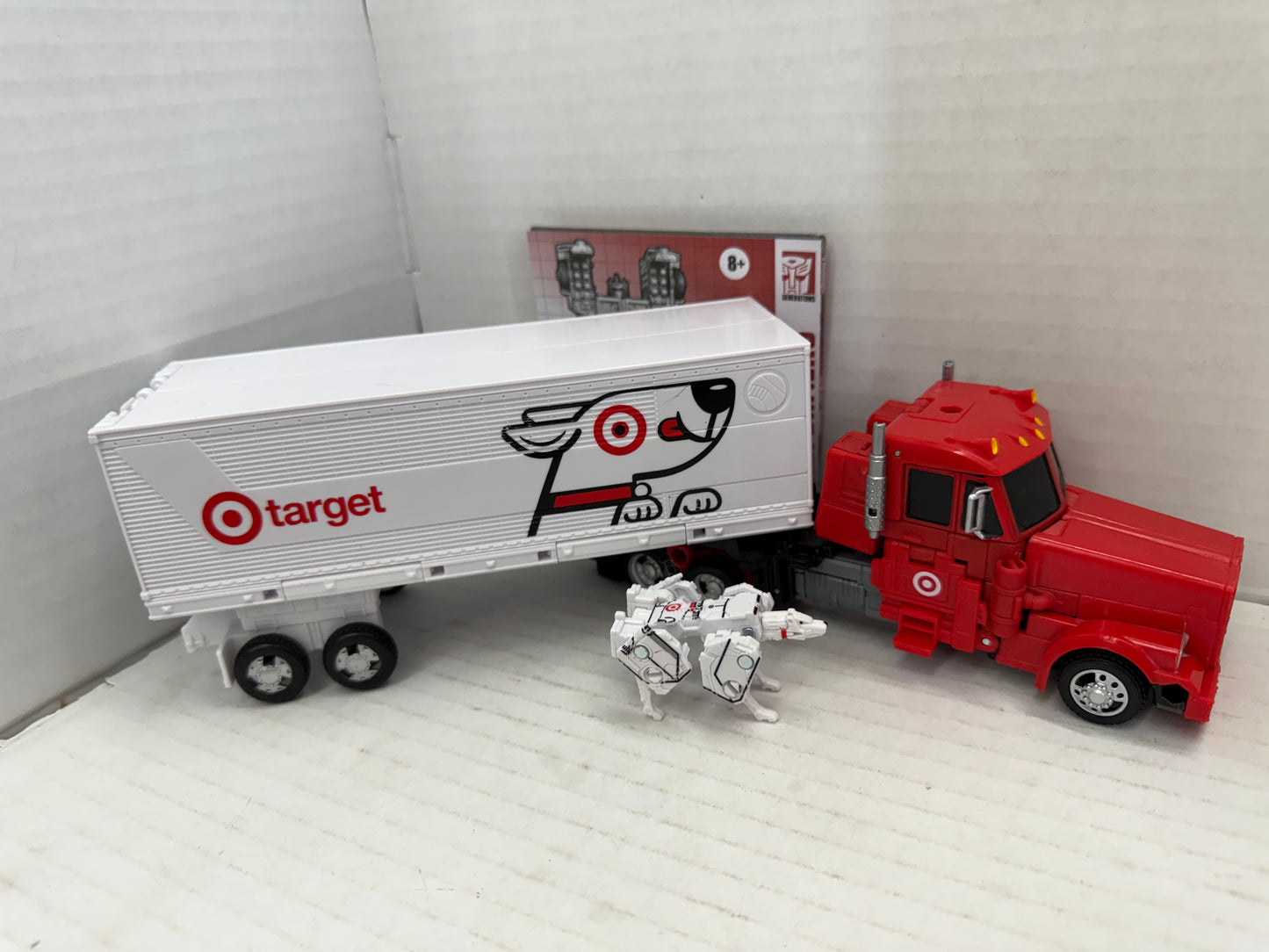 Target Optimus Prime and Autobot Bullseye Transformers Exclusive Figure Complete