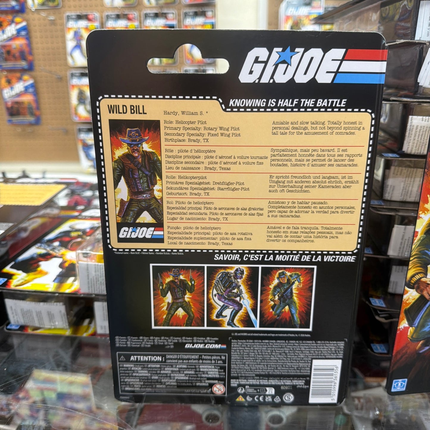 G.I. Joe Classified Series Retro Cardback William Wild Bill Hardy 6" Figure