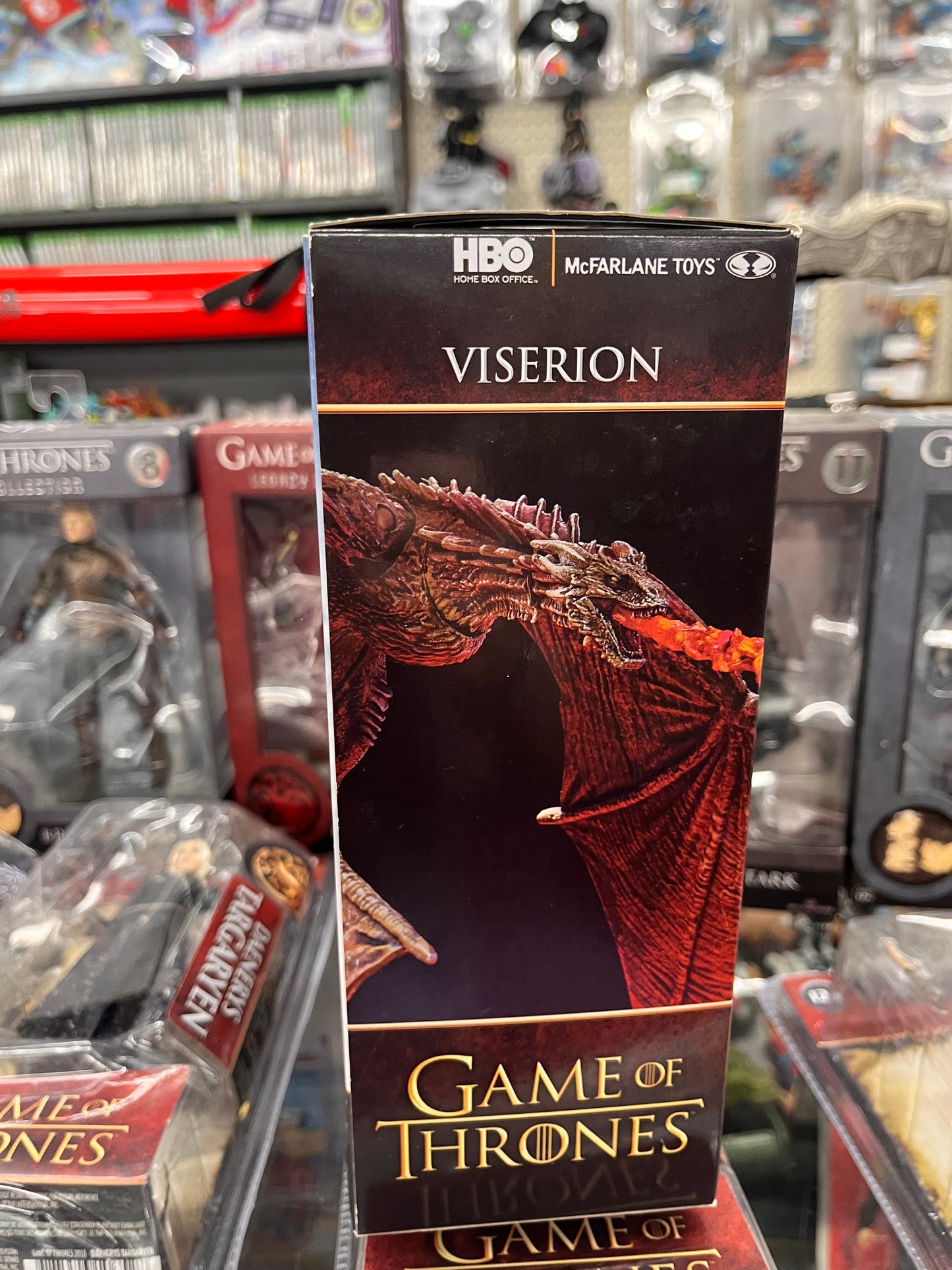 Game of Throne VISERION Dragon Deluxe Box  Action Figure Orange Flame