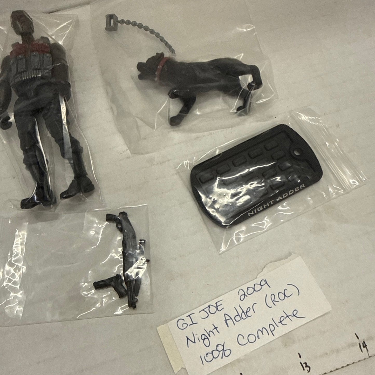 GI Joe The Rise of Cobra NIGHT ADDER Complete Figure Hasbro 2009