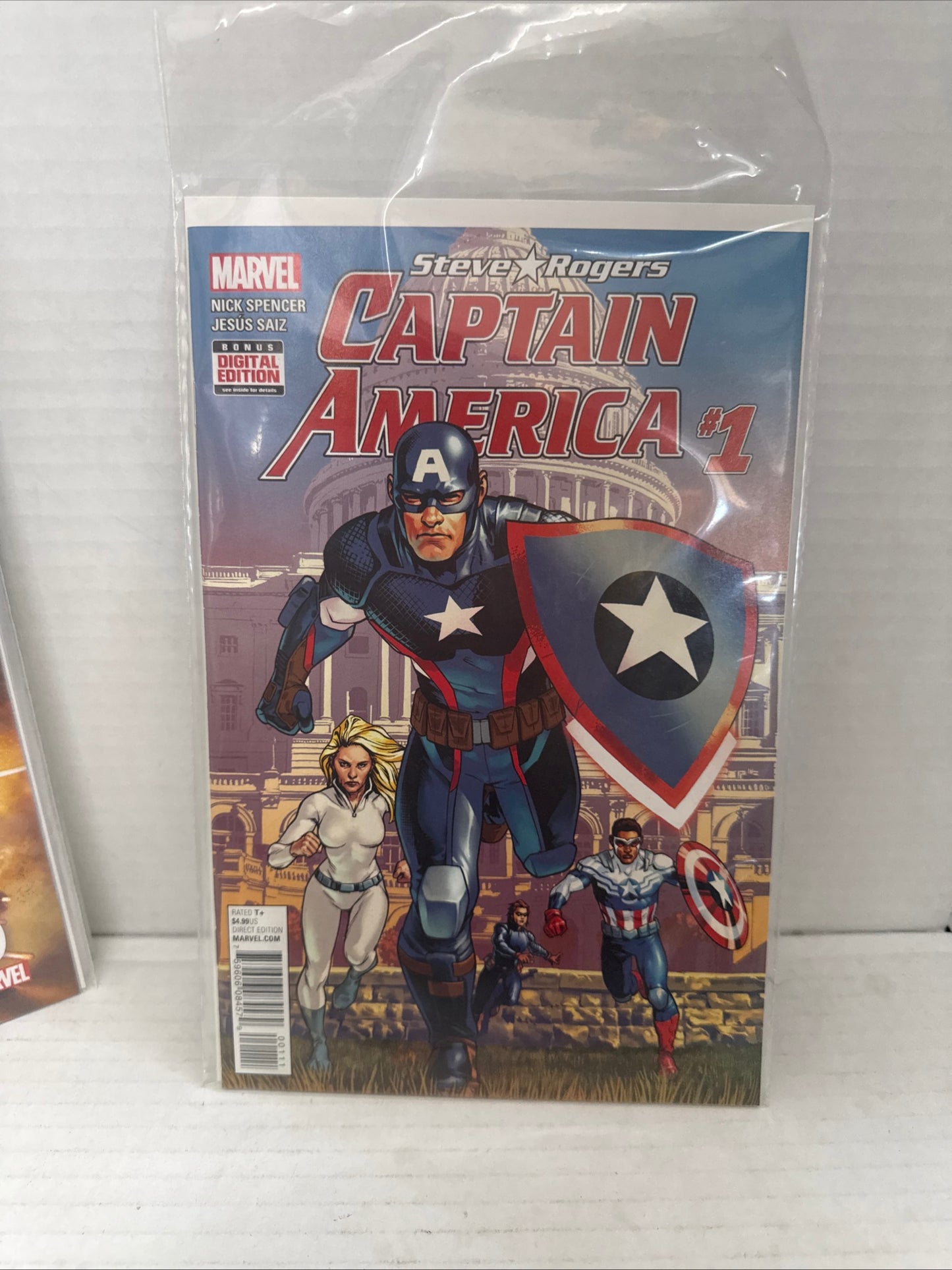 Captain America Steve Rogers #1 - 2nd print-a 2016 Marvel Comics W101-196
