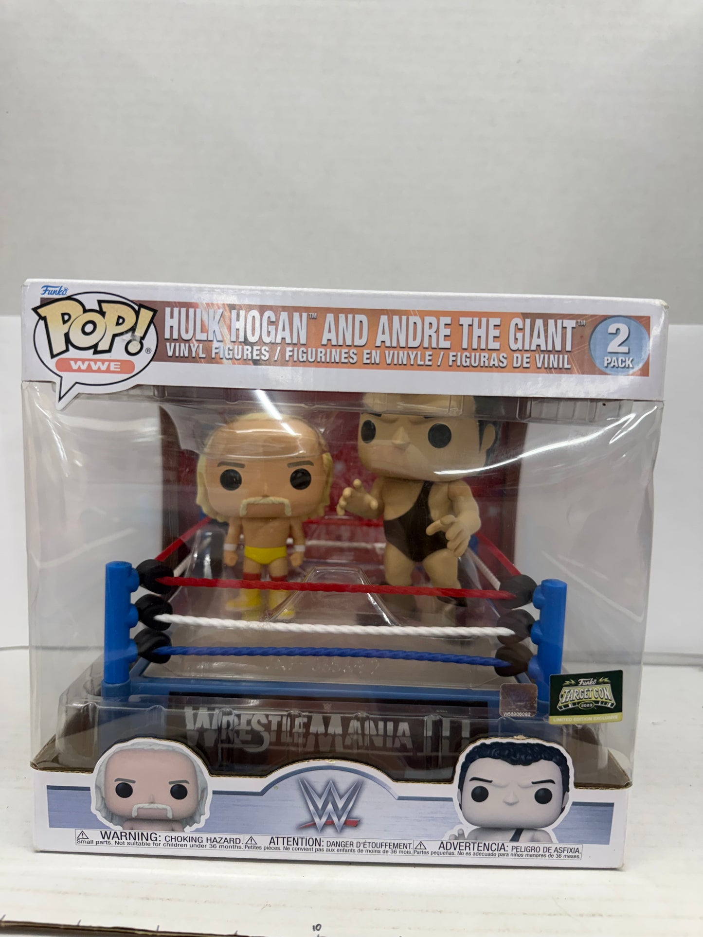Funko POP! WWE Hulk Hogan vs Andre the Giant Exclusive 2 Pack 2023