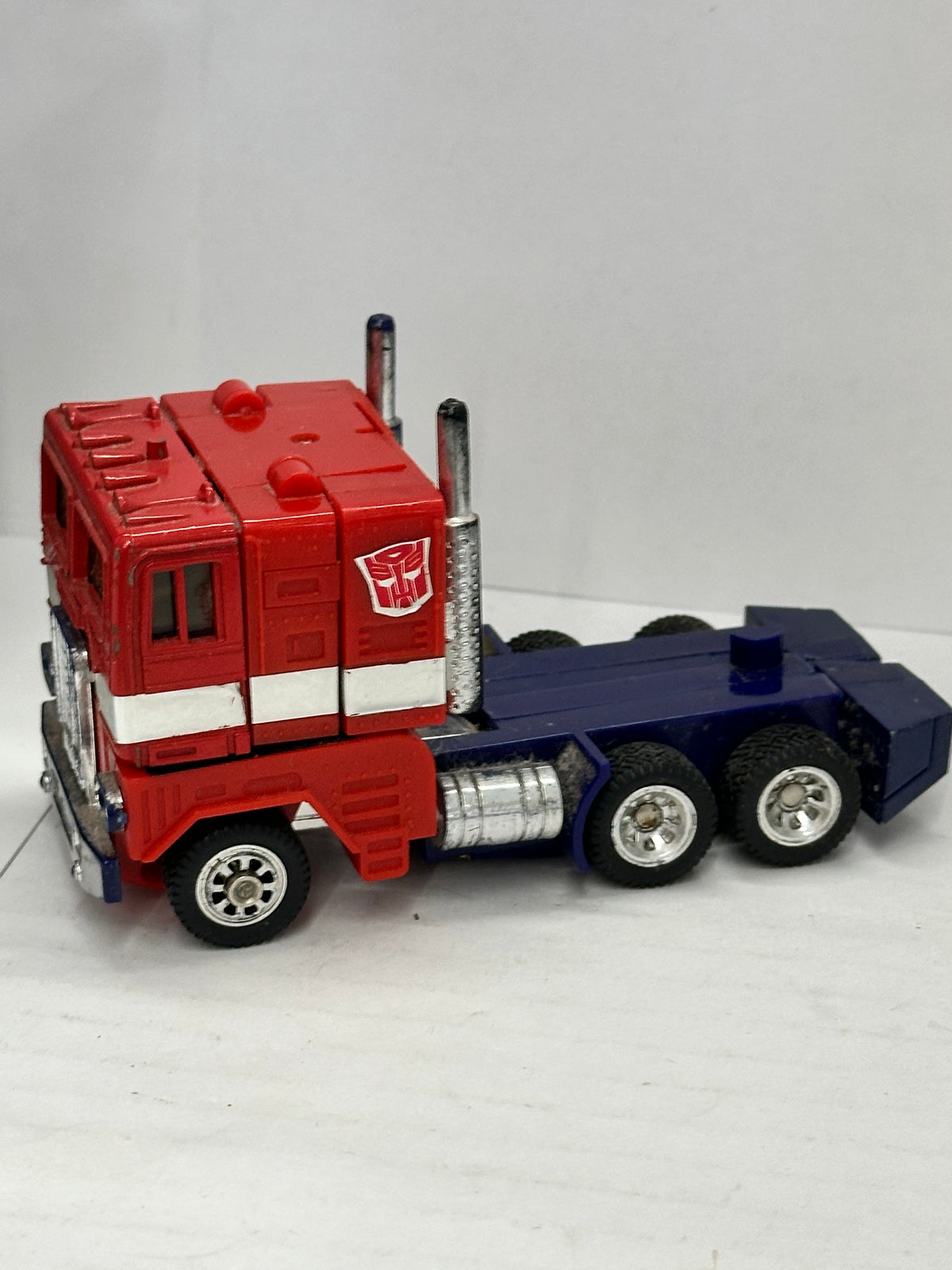 Vintage 1984 G1 Transformers Optimus Prime Cab & Trailer Set - Original 1980 #3