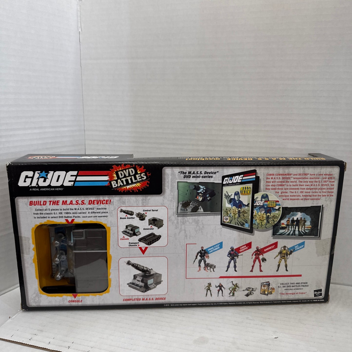 2008 GI Joe DVD Battle The M.A.S.S. Device Hasbro Toy Brand New Sealed
