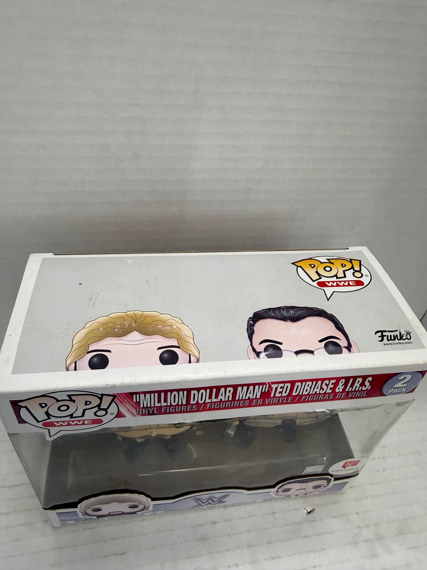 WWE Funko Pop! Million Dollar Man Ted Dibiase & IRS 2 Pack Walgreens Exclusive