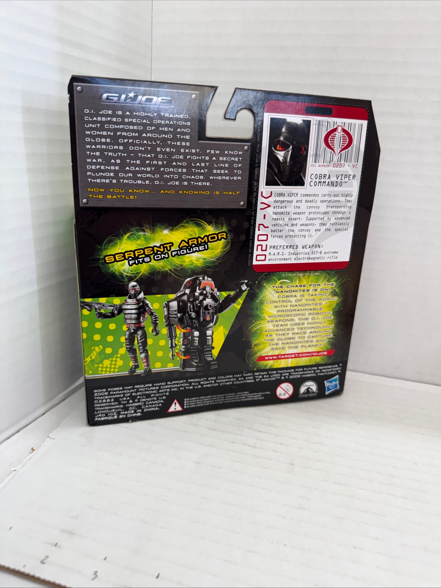G.I. Joe Rise Of The Cobra COBRA VIPER COMMANDO with ARMOR 2009 Hasbro NIB #3
