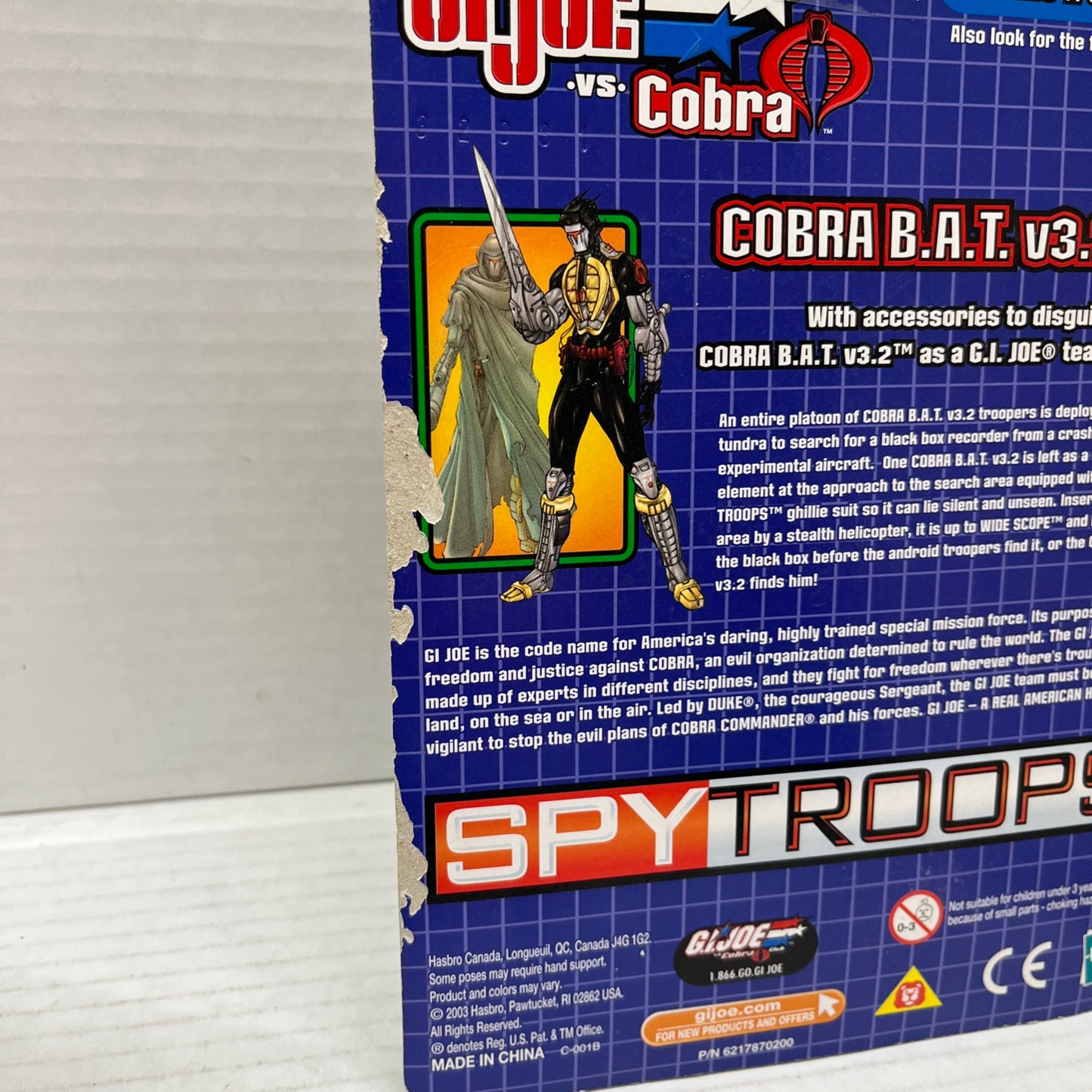 G.I. Joe vs. Cobra Wide Scope vs COBRA B.A.T SPY Troops 2003 Hasbro 3 3/4" NEW