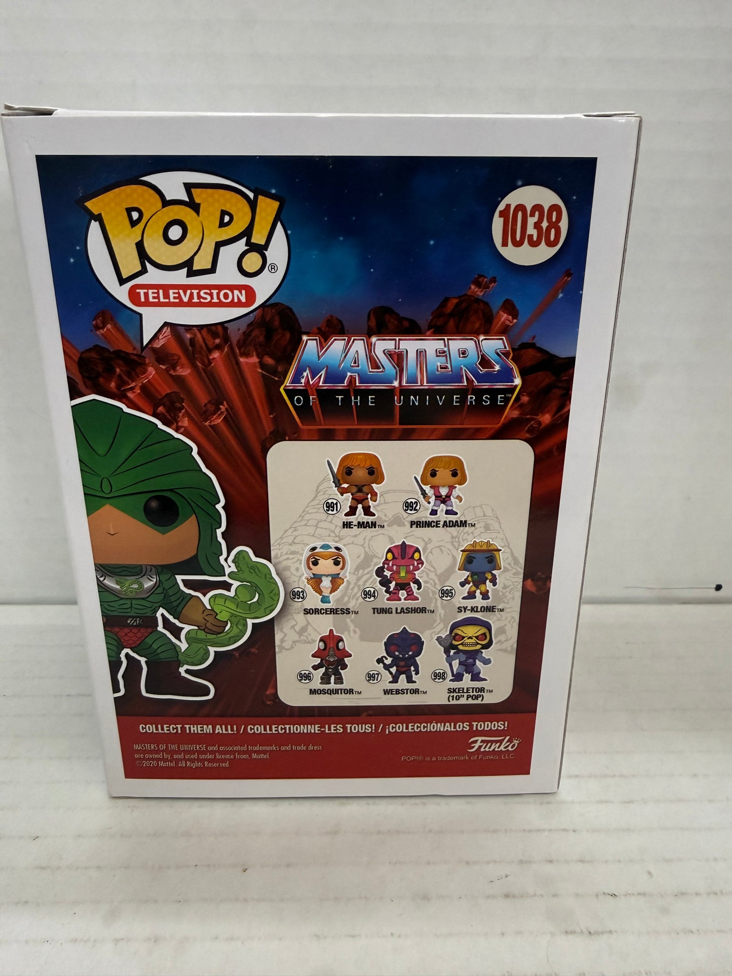 Funko Pop! Masters of the Universe - King Hiss #1038 - New York Comic Con Exc
