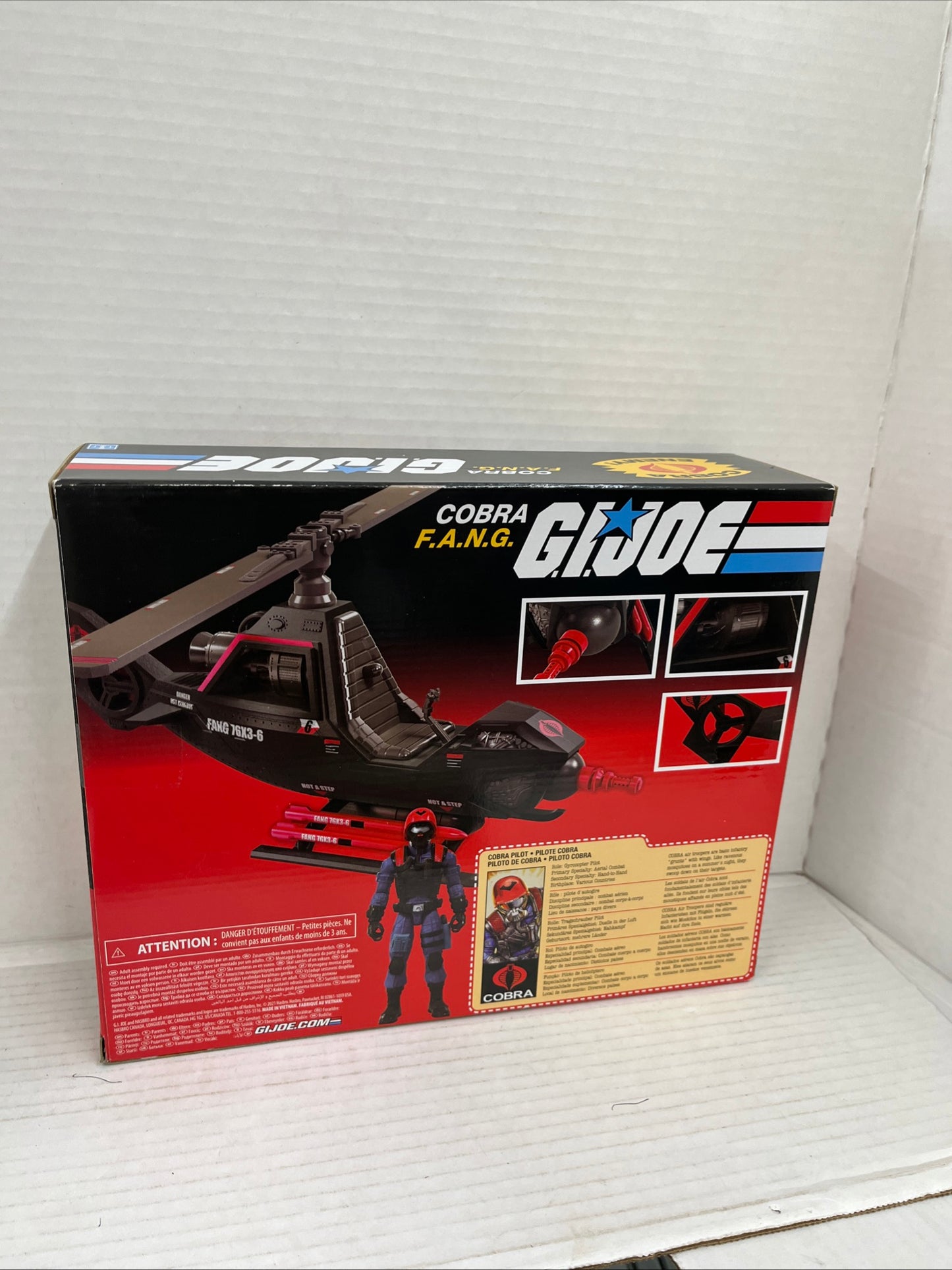 GI JOE 50th RETRO 2020 - COBRA FANG F.A.N.G. W/GYROCOPTER PILOT FIGURE - NEW