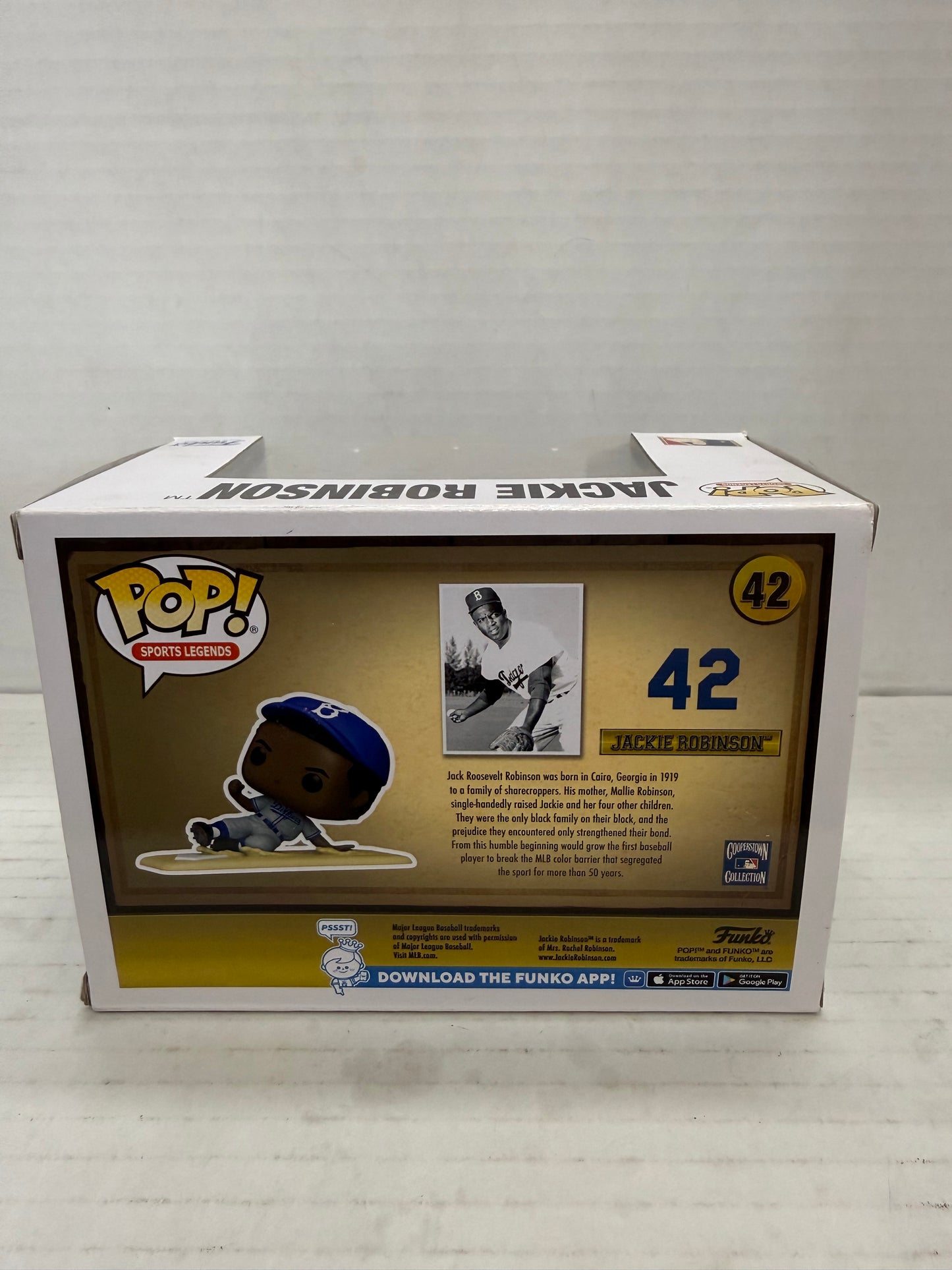 Funko Pop! Sports Legends #42 Jackie Robinson Brooklyn Dodgers Sliding - Walmart