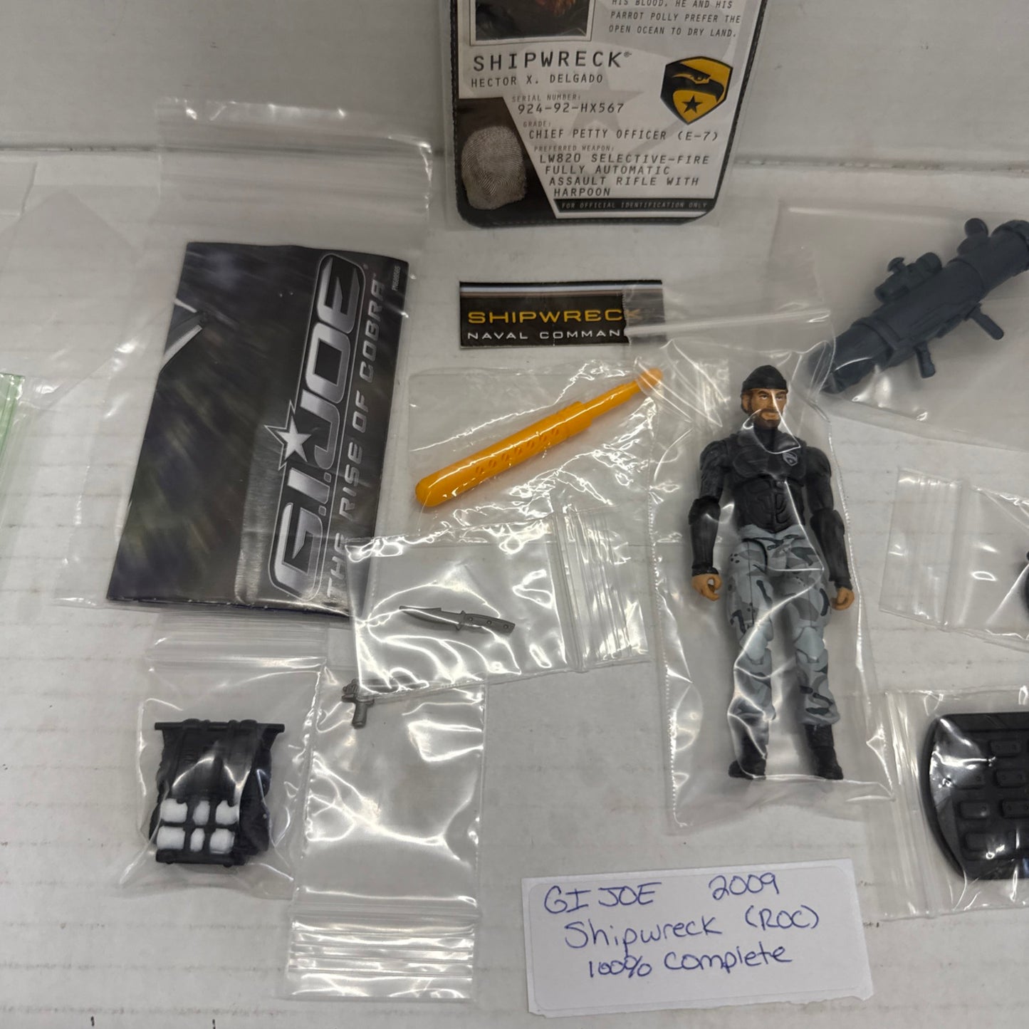 G.I. Joe 2009 SHIPWRECK (V14) Naval Commando 3.75 inch Figure