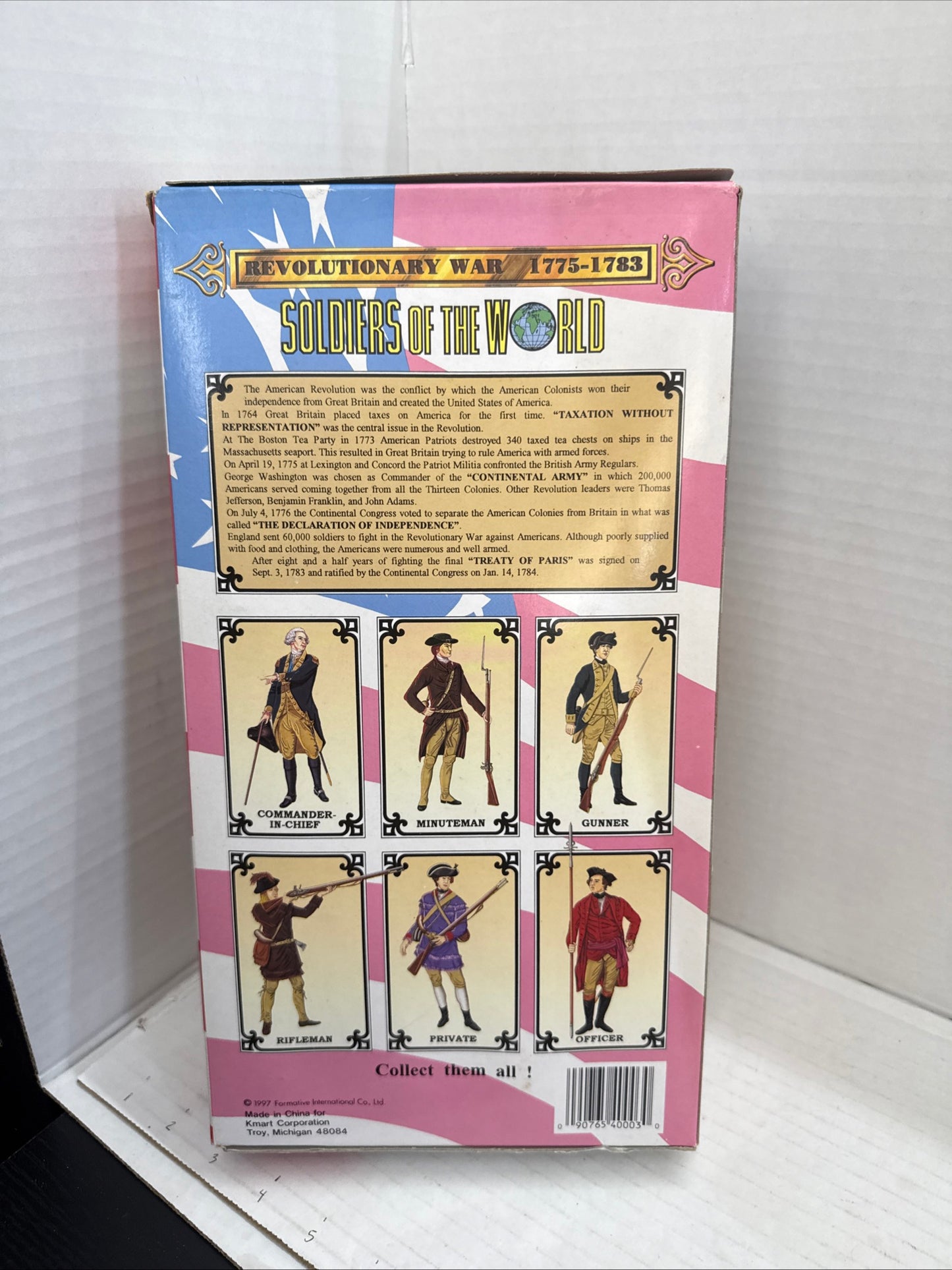 Soldiers World American Infantry Militia Officer Revolutionary War 12" Figure