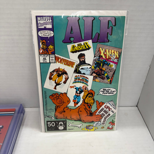 ALF (MARVEL) #45 NEWSSTAND Very Fine Comics Book