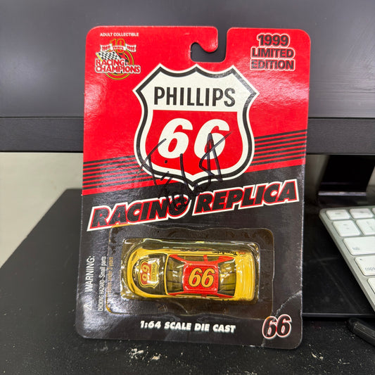 1999 Racing Champions Limited Edition Phillips 66 1:64 Die-cast Car, autograph