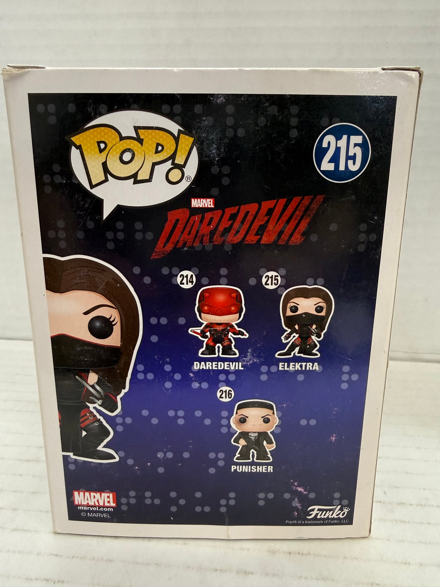 FUNKO POP! Marvel Daredevil Elektra Vinyl Bobble-Head #215