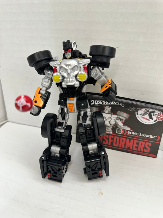2025 Transformers X Hot Wheels Collaborative Deluxe Class Bone Shaker COMPLETE