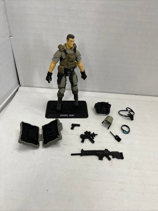 GI Joe Pursuit of Cobra GENERAL CLAYTON "HAWK" ABERNATHY Figure Hasbro