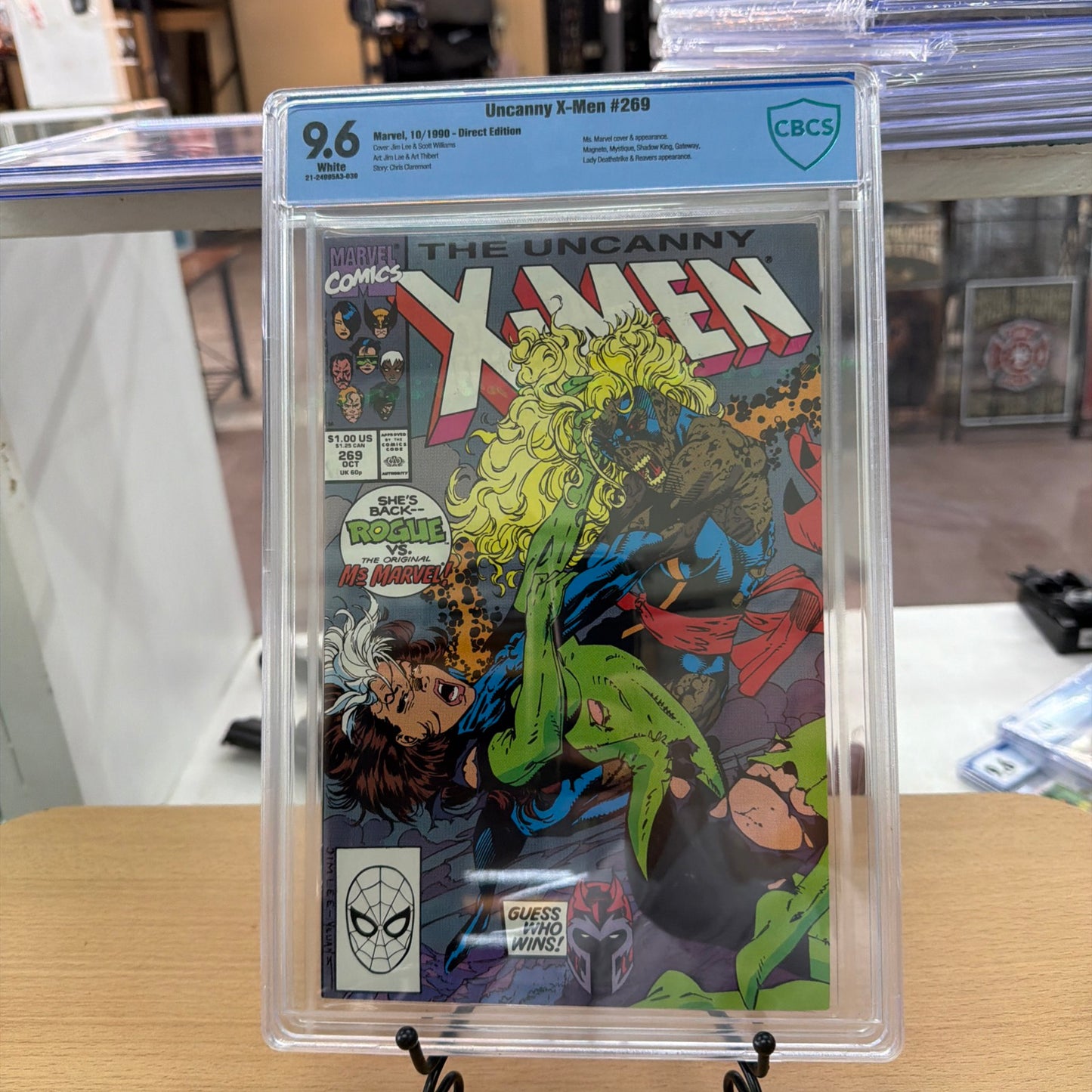 Uncanny X-Men #269 - Rogue battles corpse of Carol Danvers! CBCS 9.6
