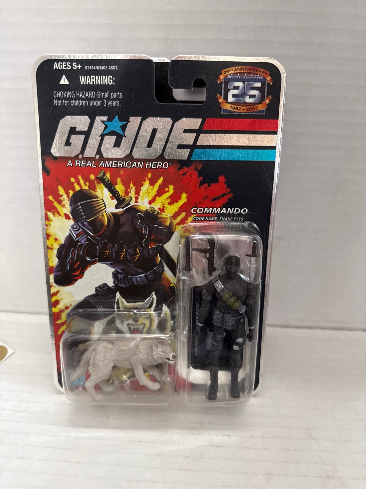 GI JOE MACHINE COMMANDO SNAKE EYES AND TIMBER 25TH ANN