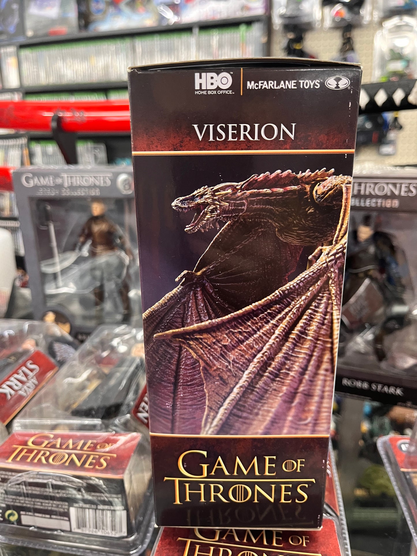 Game of Throne VISERION Dragon Deluxe Box  Action Figure Orange Flame