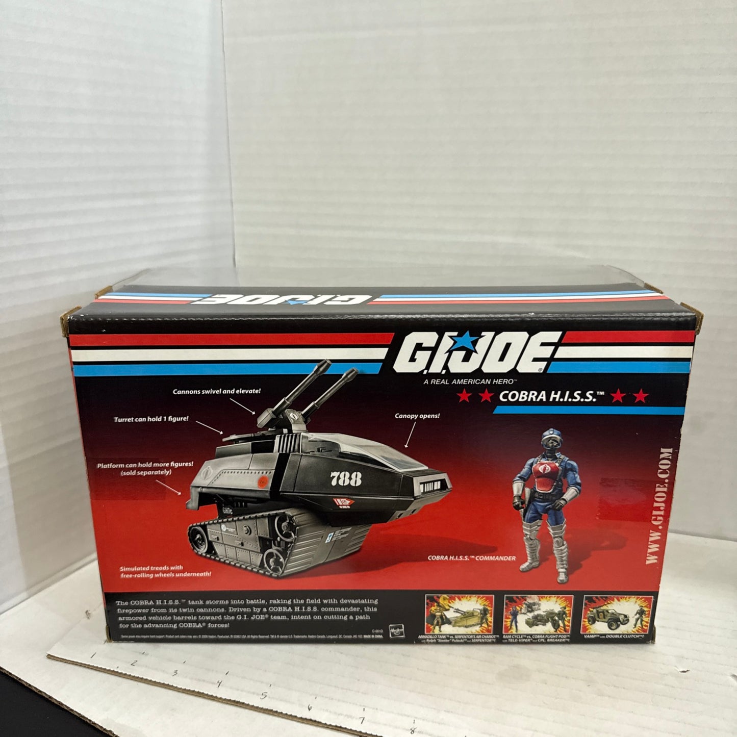 G.I. Joe 25th Anniversary Cobra H.I.S.S. with Cobra Hiss Commander ARAH New