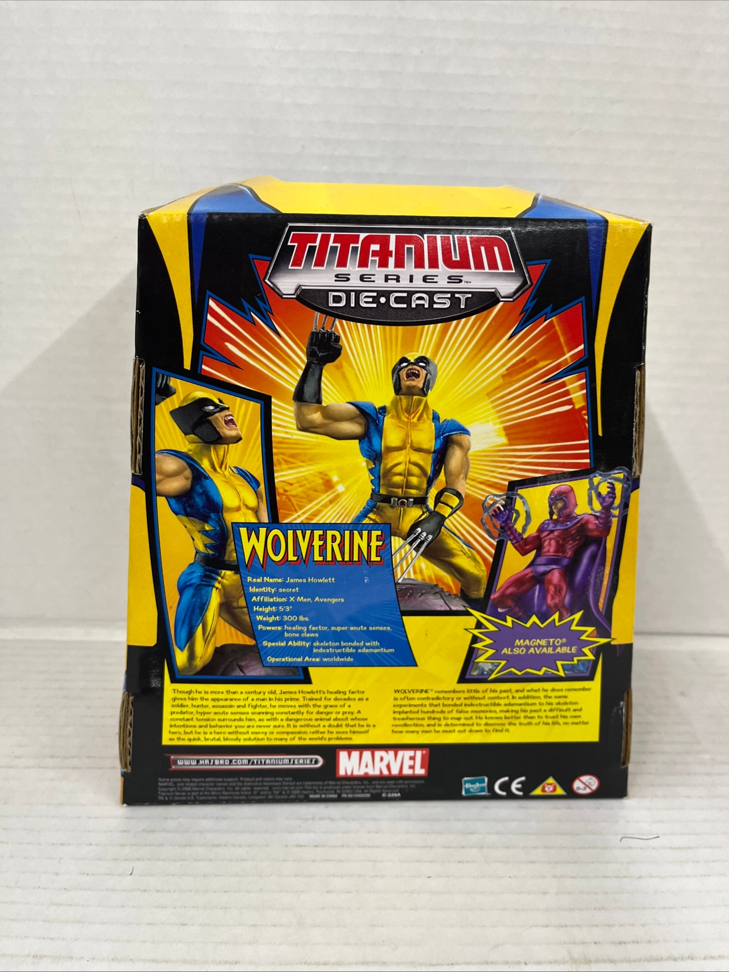Marvel Legends Micro Machines Titanium Series Die-Cast Wolverine Figure NEW 9523