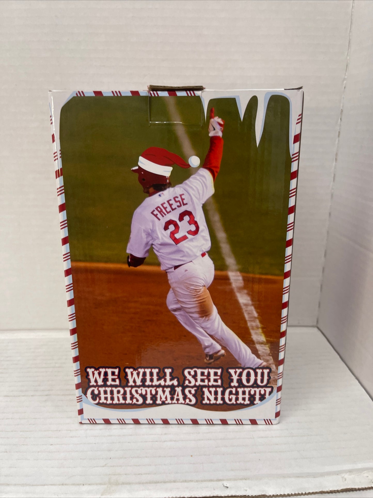 Springfield Cardinals -St Louis David Freese -Santa Bobblehead NEW!