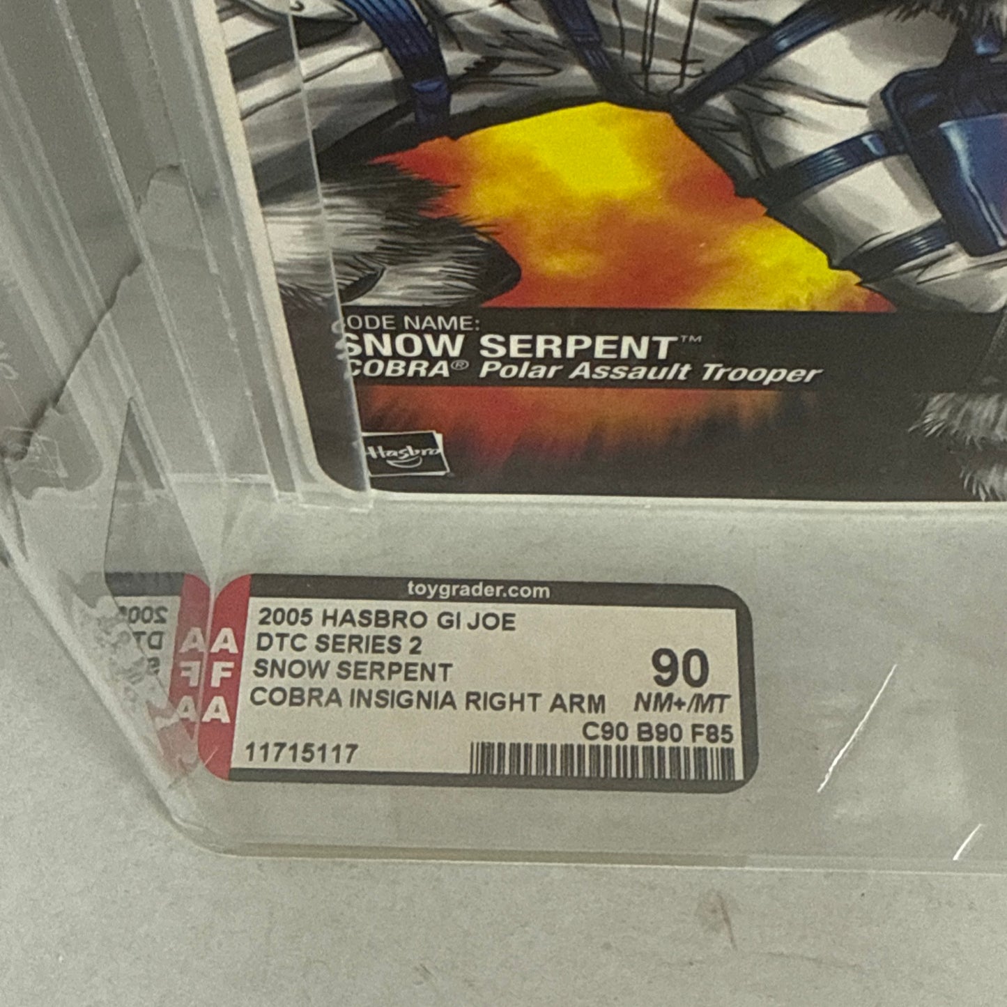 2005 GI Joe Snow Serpent DTC Series 2 AFA 90
