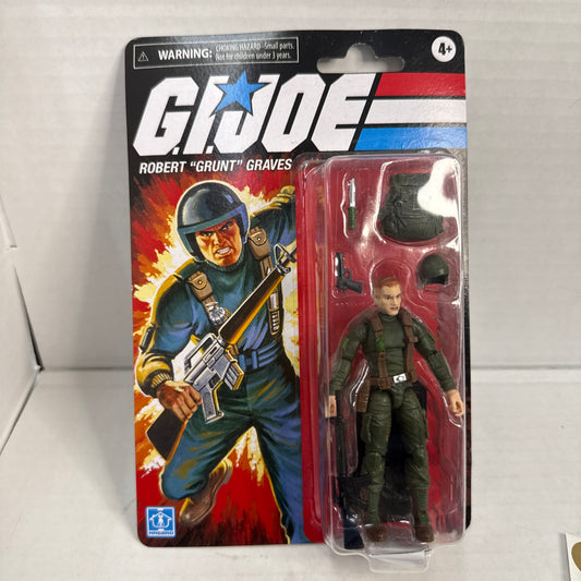 Hasbro G.I. Joe Robert "Grunt" Graves Retro Collection 3.75" Plastic Action...