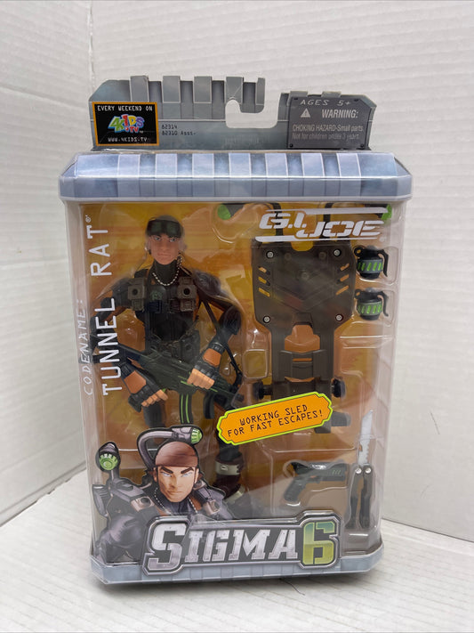 2005 GI Joe Sigma 6 Tunnel Rat 8" Action Figure 1st wave Soldier Series