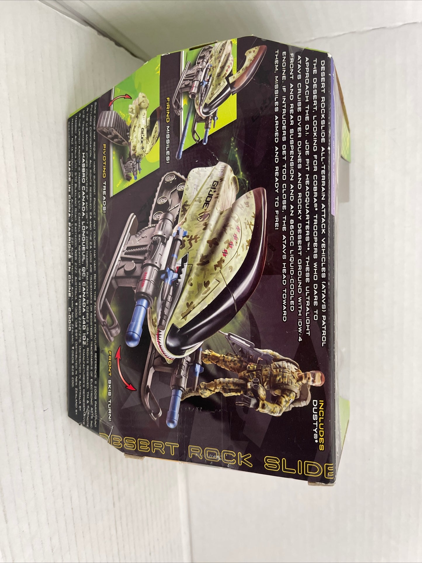 GI Joe Rise of Cobra Desert Rockslide A.T.A.V. with Dusty Figure MISB 2009