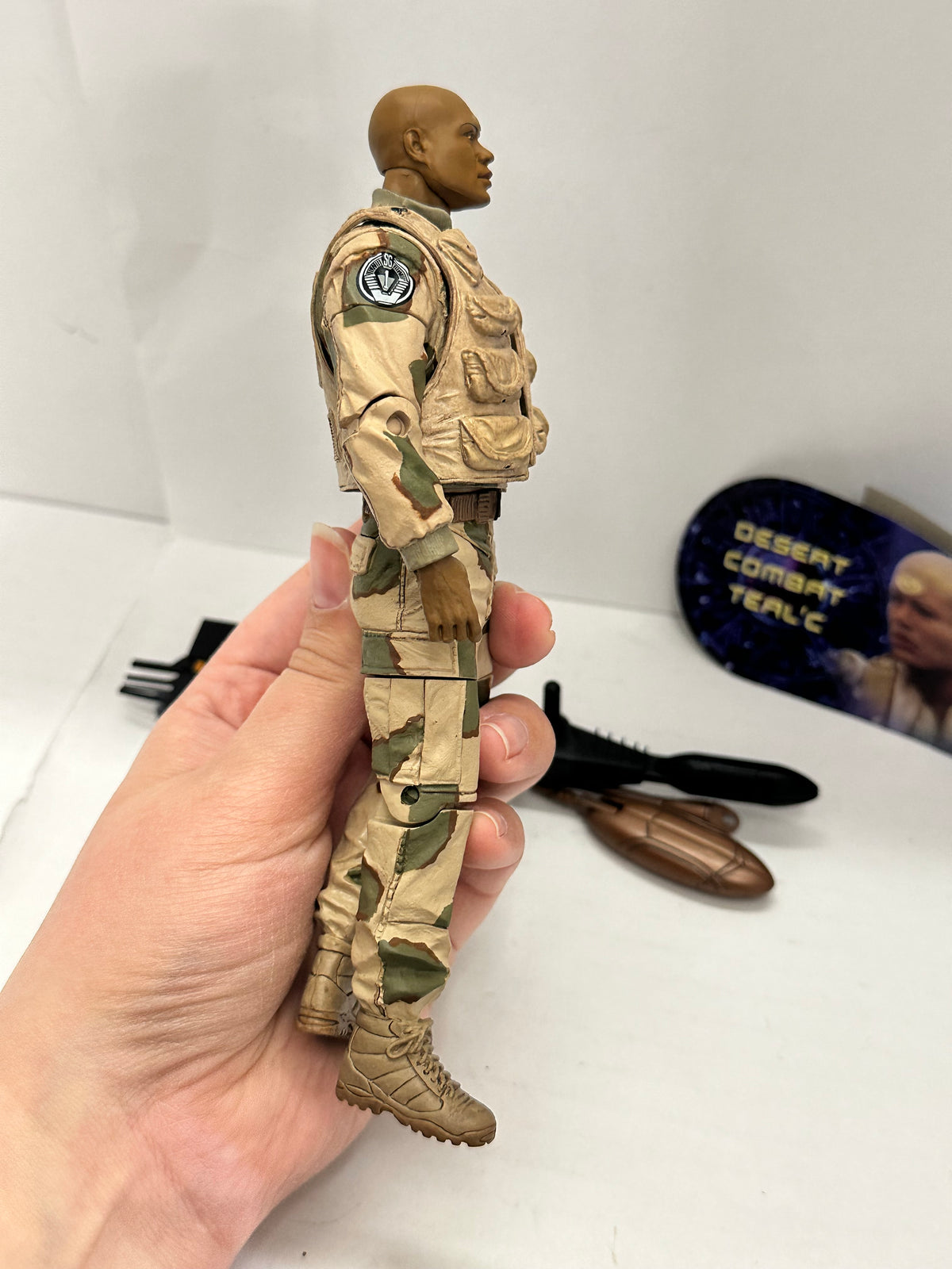 2007 Diamond Select Stargate SG-1 Desert Combat Teal'C figure Series 4