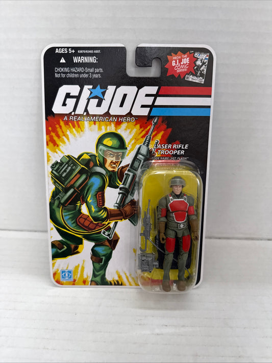 GI Joe Comic Series Laser Rifle Trooper Sgt Flash Action Figure New 2008
