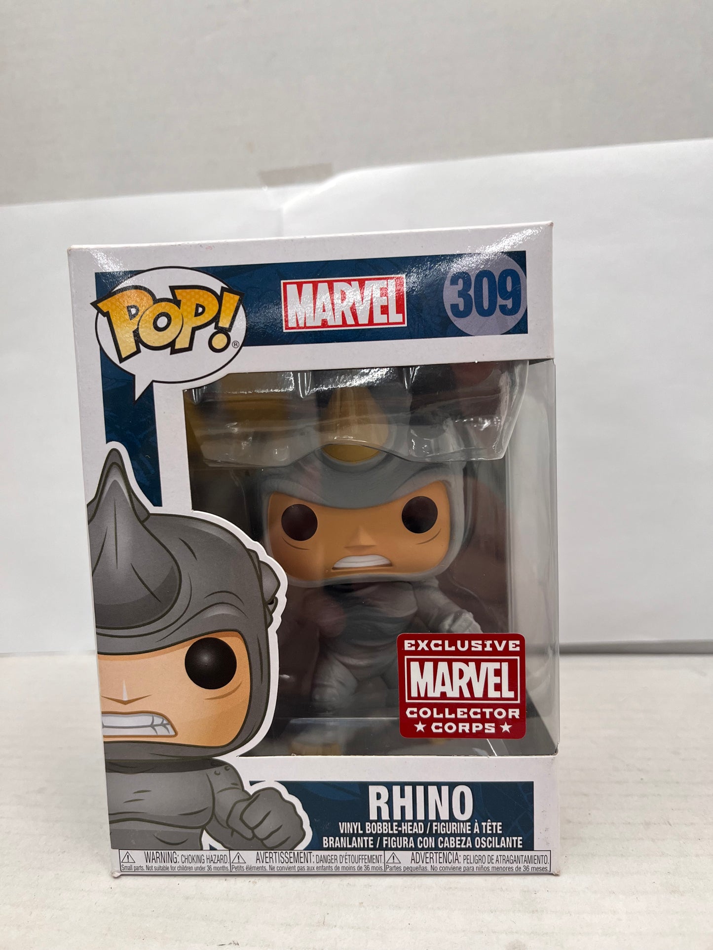 Funko Pop Marvel Collector Corps Rhino 309